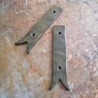 AC6 250mm Mock Barn Door Hinge
